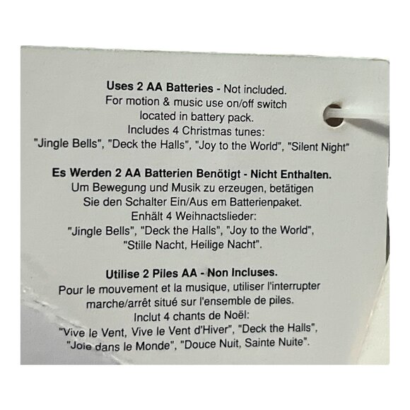 Quilted Treasures 16” Musical Angel Doll HBD0482 Light-Up Ornament (Not Working) - Picture 7 of 8